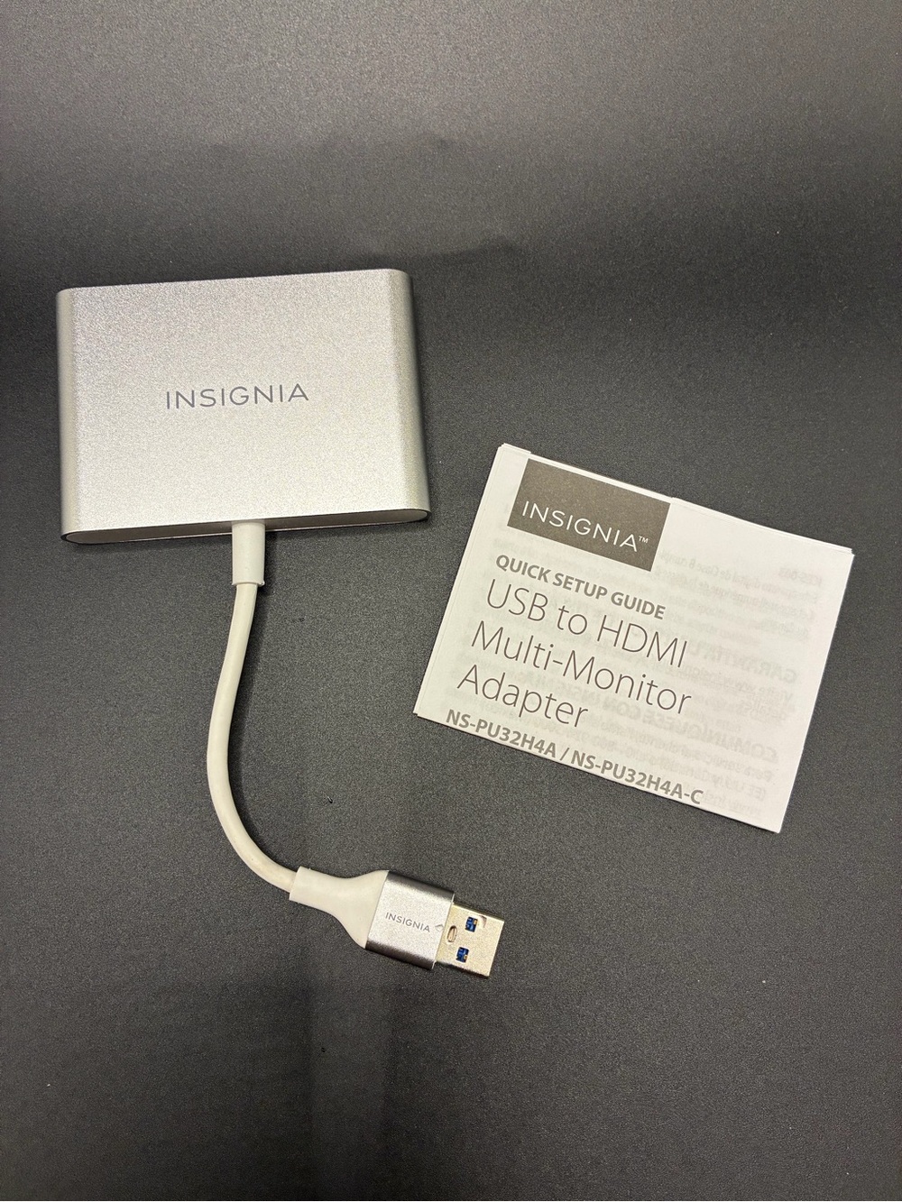 Insignia Silver USB to HDMI Multi-Monitor Adapter